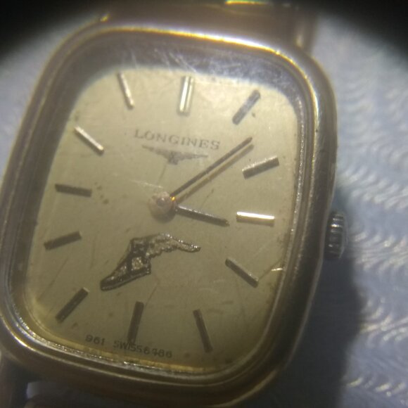 Longines Quartz Watch 1986 Women Goodyear Gift Gold Flex New Bat Works Great main image 7